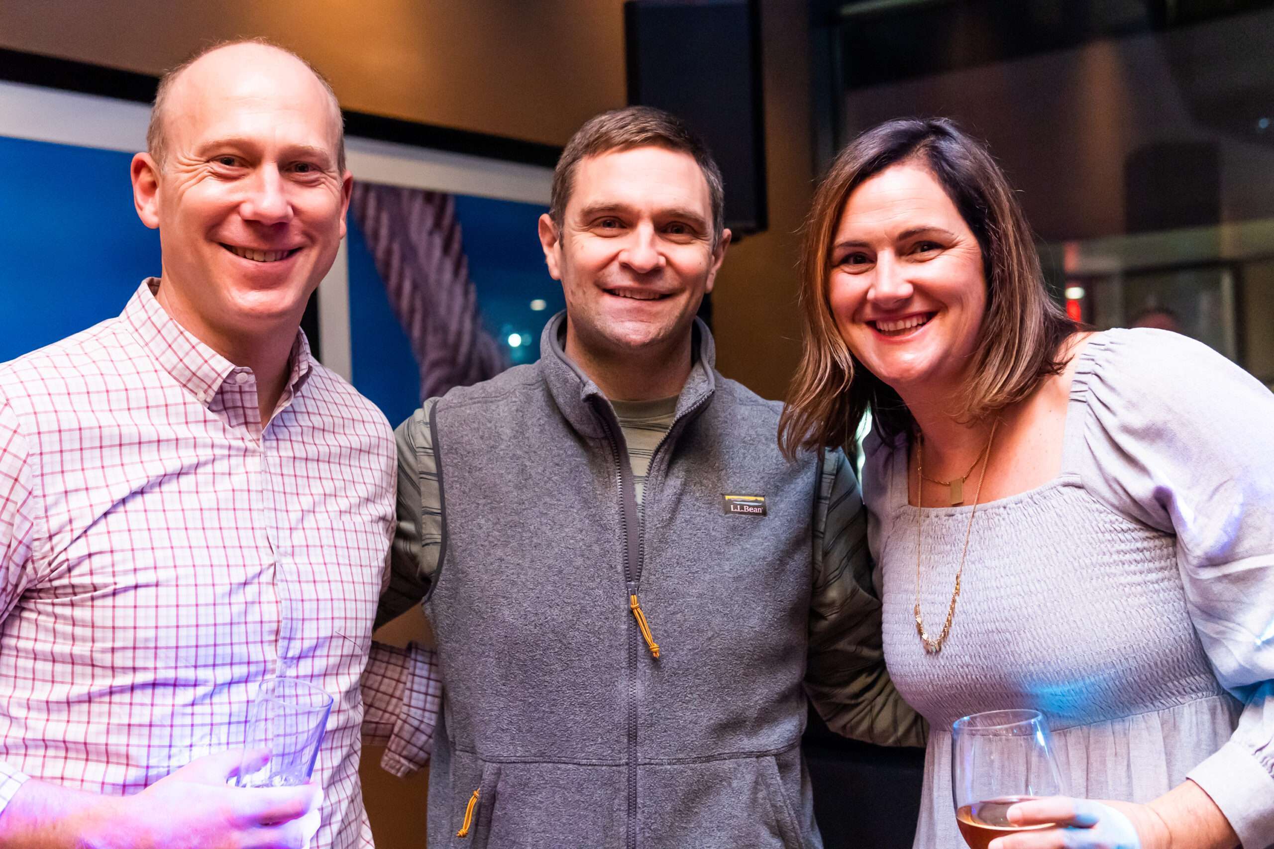 Curate team at company holiday party